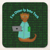 Ich bin Otter-ly in Tech Rechteckiger Pappuntersetzer (Vorderseite)