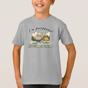 Ich bin Outdoorsy - Ich mag S’mores durch das Feue T-Shirt