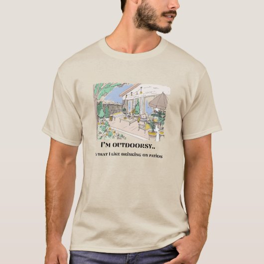 🌞 ich bin Outdoorsy... 🍹 T-Shirt (Vorderseite)