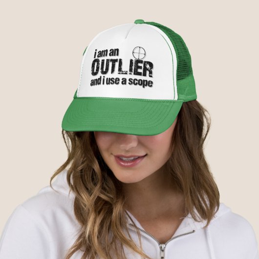 Ich bin OUTLIER...Furcht vor mir. Truckerkappe (Beispiel)