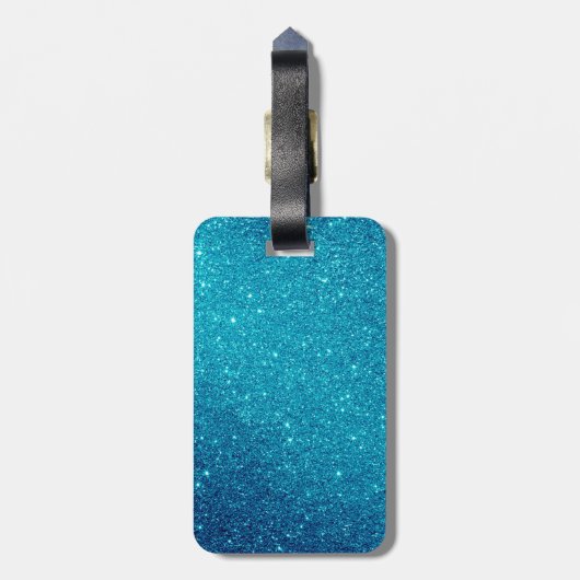 Ich bin Outta hier | lustige Glitzer-Art Gepäckanhänger (Rückseite vertikal)