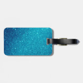 Ich bin Outta hier | lustige Glitzer-Art Gepäckanhänger (Rückseite horizontal)