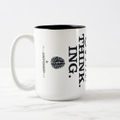 Ich bin Overthinking Zweifarbige Tasse (Links)