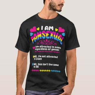 ICH BIN PANSEXUAL Pride Spaß Joke LGBT  T-Shirt
