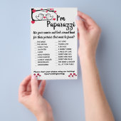 Ich bin paparazzi Game Card Love Bird Wedding Flyer (Handgriff)