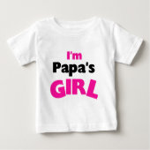 Ich bin Papas Mädchen Baby T-shirt (Vorderseite)