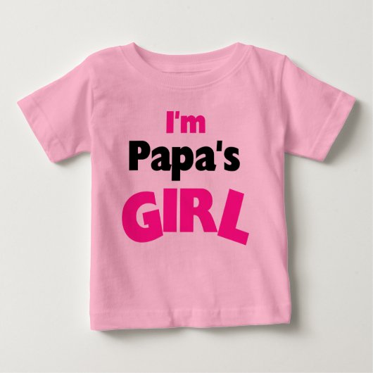 Ich bin Papas Mädchen Baby T-shirt (Vorderseite)