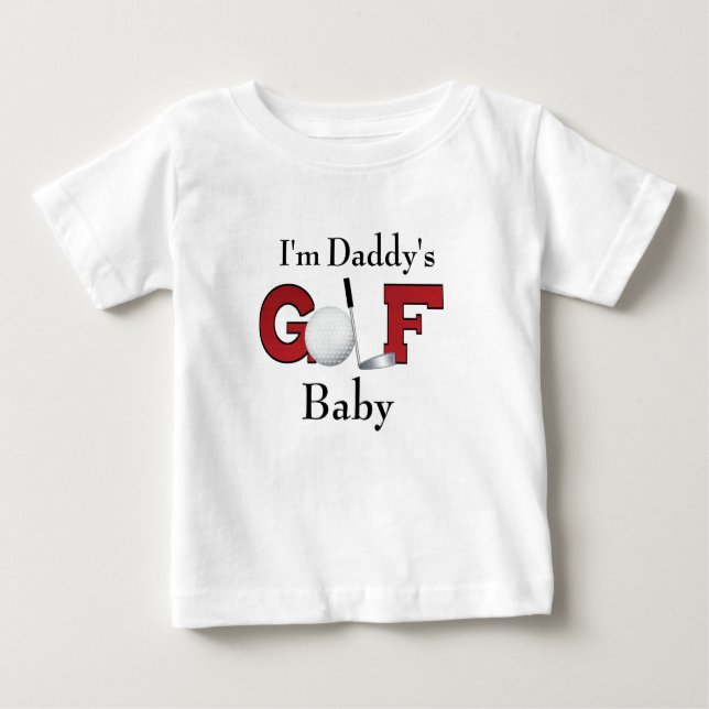Ich bin Papys Golf Baby Baby T-shirt (Vorderseite)