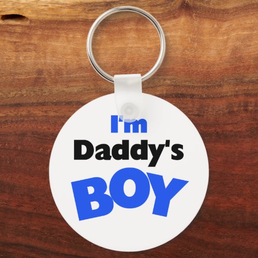 Ich bin Papys Junge Schlüsselanhänger (Vorderseite)