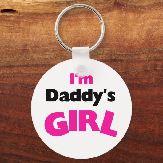 Ich bin Papys Mädchen Schlüsselanhänger (Vorderseite)
