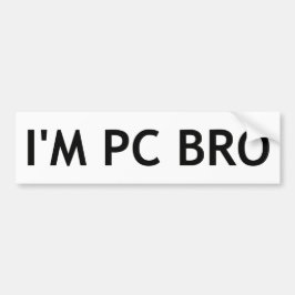 Ich bin PC Bro Autoaufkleber