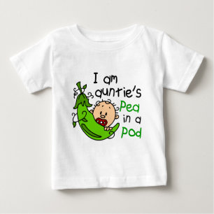 Ich bin Pea In A Pod Tante Baby T-shirt