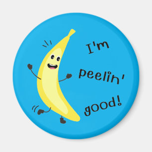 Ich bin Peelin' Gut! - Funny Fruit Pun Magnet