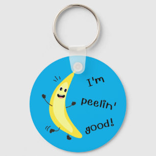 Ich bin Peelin' Gut! - Funny Fruit Pun Schlüsselanhänger