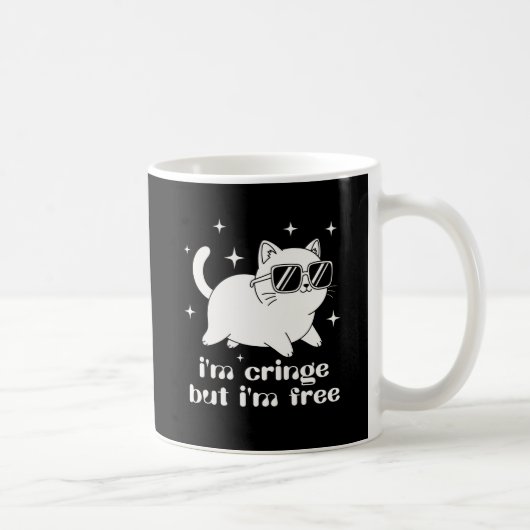 Ich bin peinlich berührt, aber ich bin frei Lustig Kaffeetasse (Rechts)