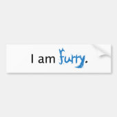 Ich bin Pelz Autoaufkleber (Vorne)