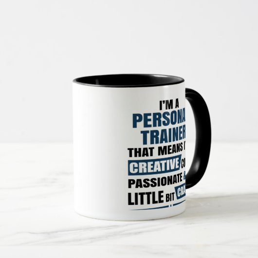Ich bin Personal Trainer Bedeutung Tasse (VorderseiteRechts)