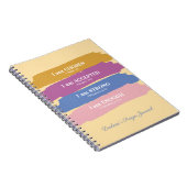 Ich bin Personalisierte Bibelverse Notizblock (Rechte Seite)