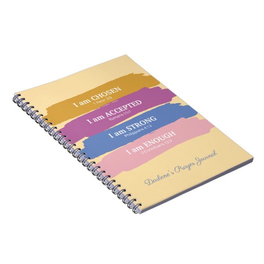 Ich bin Personalisierte Bibelverse Notizblock (Rechte Seite)