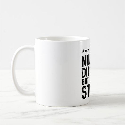 Ich bin Pflegedirektor, aber ich kann keinen Dummk Kaffeetasse (Links)