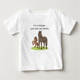Ich bin Pfleger (Pferde) Baby T-shirt