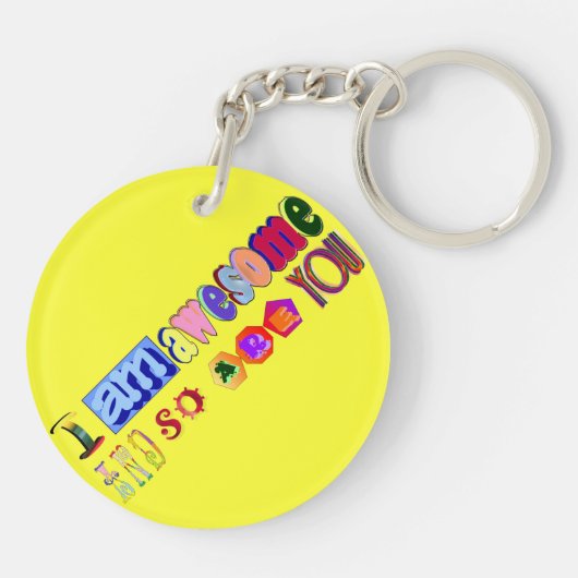 Ich bin Phantastisch Schlüsselanhänger (Rückseite)