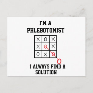 Ich bin Phlebotomist und finde immer eine Lösung Postkarte