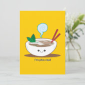 Ich bin Pho Real Einladung (Stehend Vorderseite)