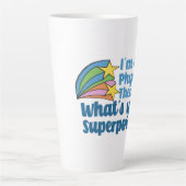 Ich bin Physikaltherapeutin Was ist Ihr Superkraft Milchtasse (Vorderseite)