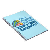 Ich bin Physikaltherapeutin Was ist Ihr Superkraft Notizblock (Rechte Seite)