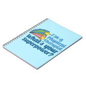 Ich bin Physikaltherapeutin Was ist Ihr Superkraft Notizblock (Linke Seite)