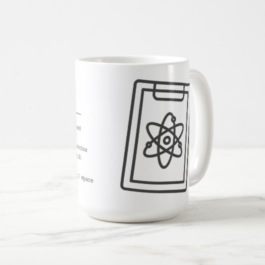 Ich bin Physikerin Kaffeetasse (VorderseiteRechts)