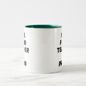 ICH BIN PIANO-LEHRER & PROUD-TASSE MIT 2-TONKAFFEE ZWEIFARBIGE TASSE (Mittel)
