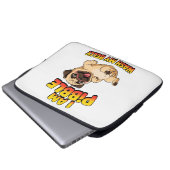 Ich bin Pibble, wasch meinen Bauch Laptopschutzhülle (Vorne Knopf)