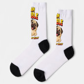 Ich bin Pibble wasche meinen Bauch Socken (Linkes Detail)
