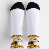 Ich bin Pibble wasche meinen Bauch Socken (Oben)