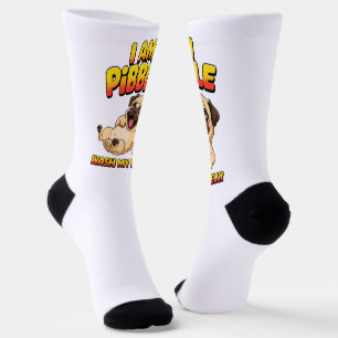 Ich bin Pibble wasche meinen Bauch Socken