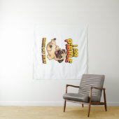 Ich bin Pibble wasche meinen Bauch Wandteppich (Beispiel (Horizontal))
