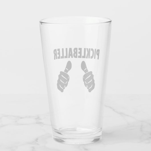 Ich bin Pickleballer Glas (Rückseite)