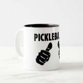 Ich bin Pickleballer Zweifarbige Tasse (Vorderseite Links)