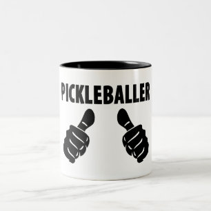 Ich bin Pickleballer Zweifarbige Tasse