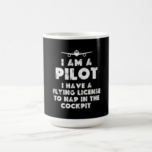 Ich bin Pilot Funny Kaffeetasse (Mittel)