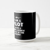 Ich bin Pilot Funny Kaffeetasse (VorderseiteRechts)