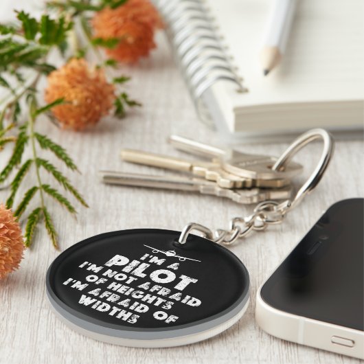 Ich bin Pilot Funny Schlüsselanhänger (Vorderseite rechts)