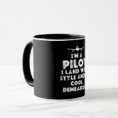Ich bin Pilot Funny Tasse (Vorderseite Links)