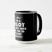 Ich bin Pilot Funny Tasse (VorderseiteRechts)