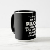 Ich bin Pilot Funny Tasse (Vorderseite Links)