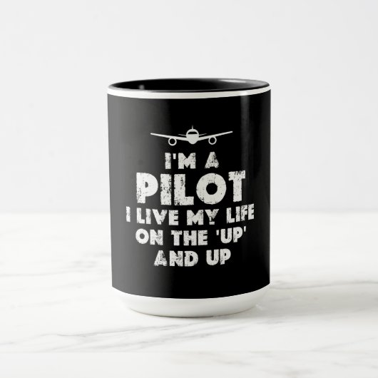 Ich bin Pilot Funny Tasse (Zentrum)