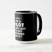 Ich bin Pilot Funny Tasse (VorderseiteRechts)