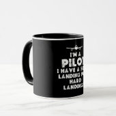Ich bin Pilot Funny Tasse (Vorderseite Links)
